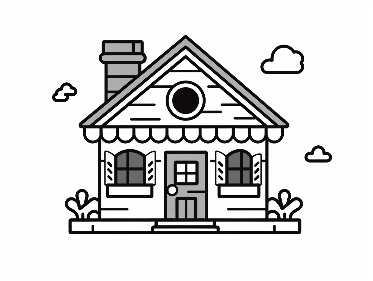 Fun Playhouse Coloring - Coloring Page