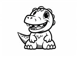 Free printable Fun T Rex Coloring Activity coloring page