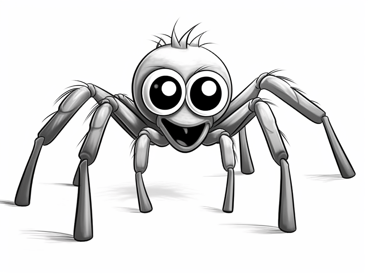 Fun Tarantula Coloring Sheet - Coloring Page