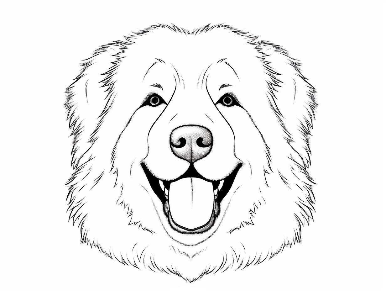 Fun With Great Pyrenees Coloring - Coloring Page