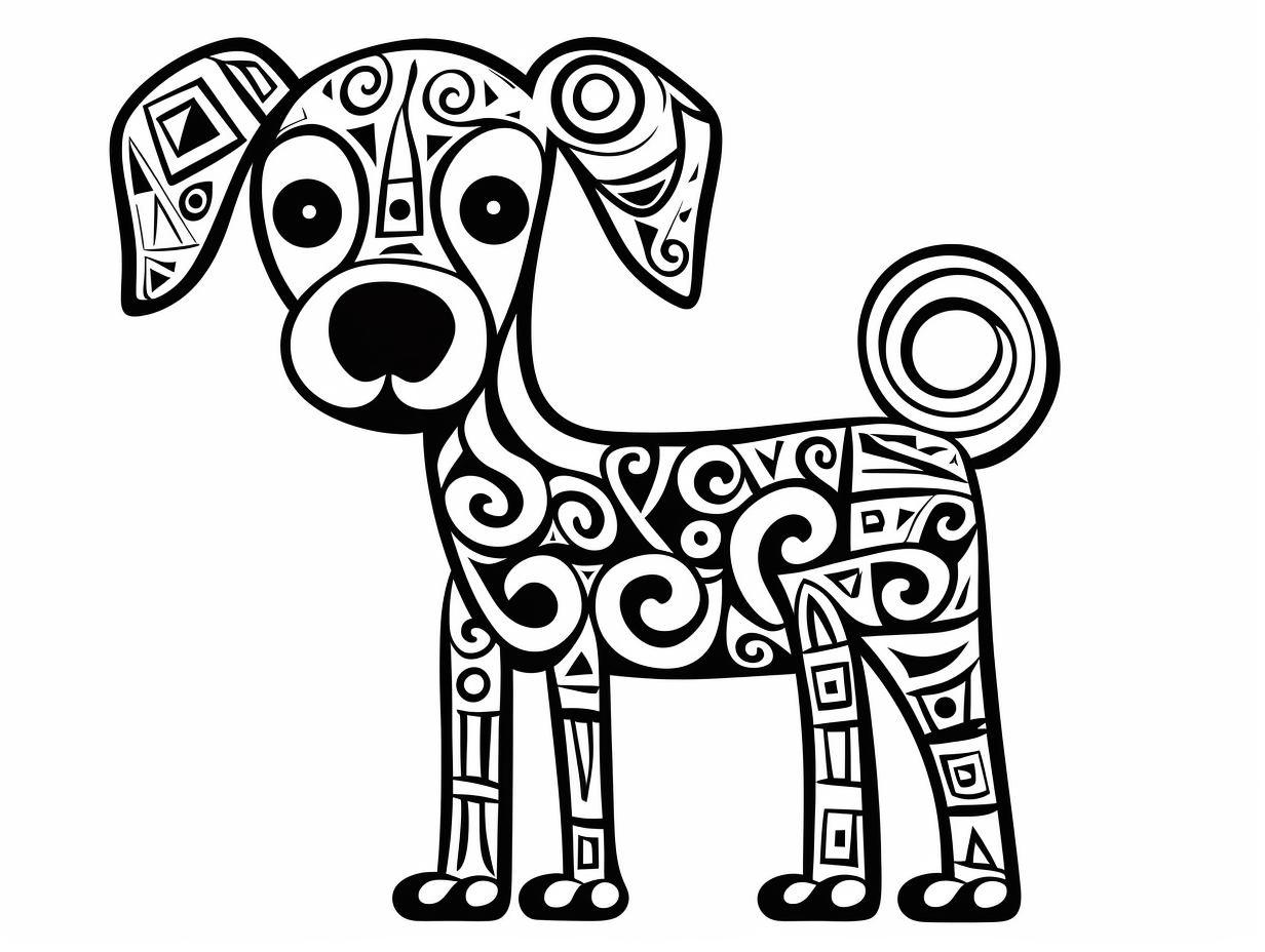 Furry Friends Coloring For Relaxation   Coloring Page