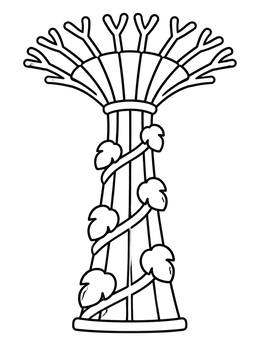 Free printable Futuristic Supertree Tower coloring page