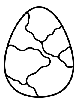 Free printable Smooth Turquoise Stone Egg coloring page
