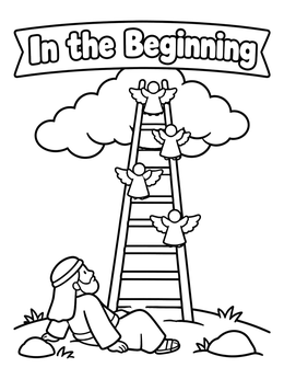 Free printable Jacob's Dream And The Heavenly Ladder coloring page