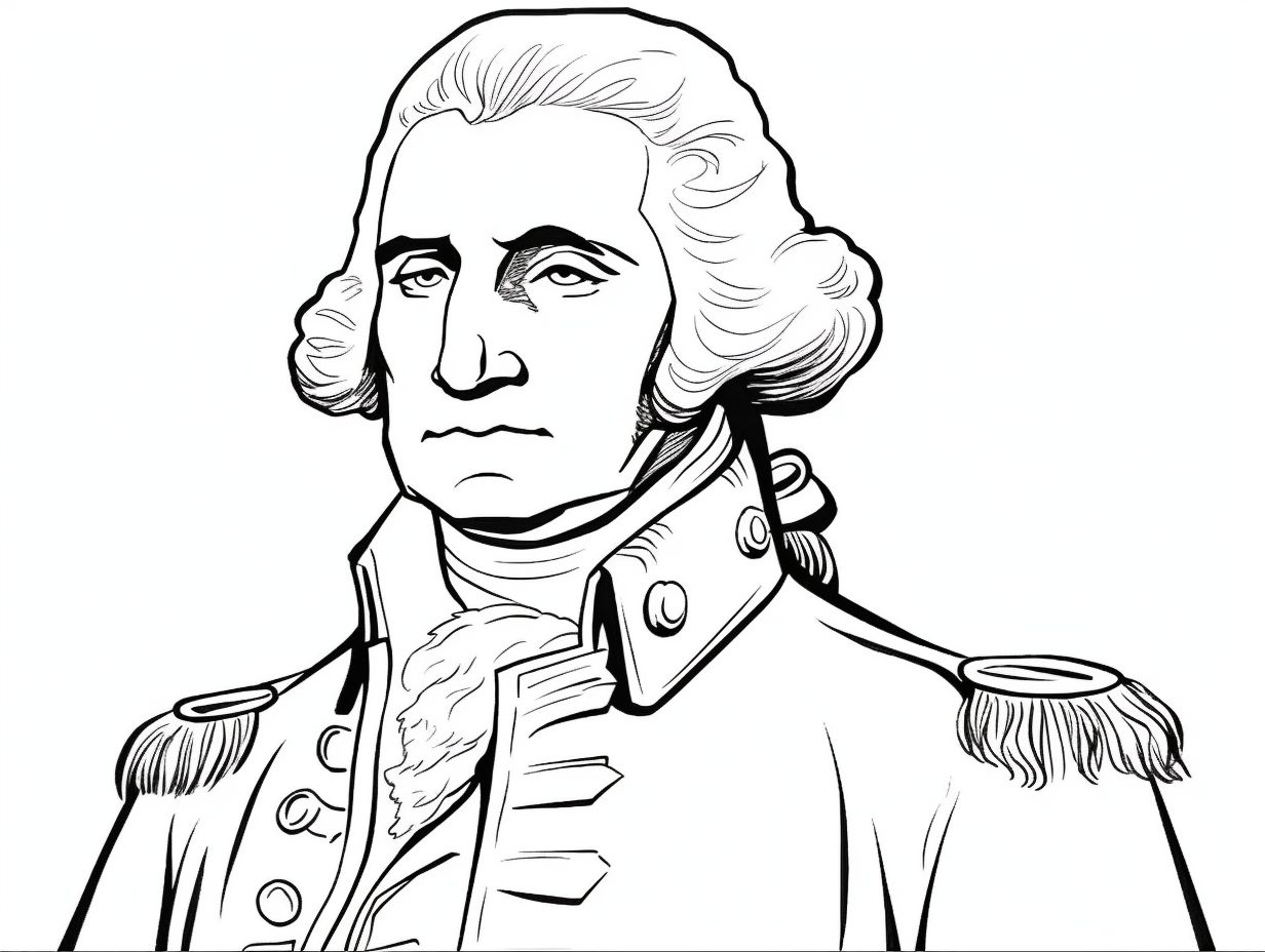 George Washington Adult Coloring Sheet - Coloring Page