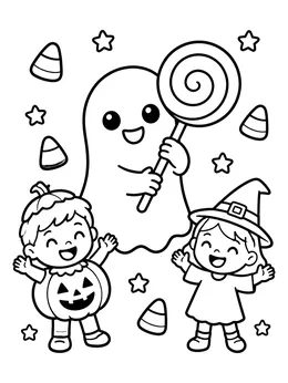 Halloween Coloring Book cover page