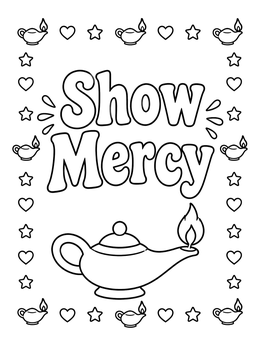Free printable Show Mercy Oil Lamp coloring page