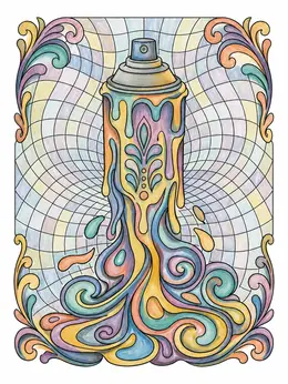 Fluid List.pdf Melting Spray Can Art – Graffiti Coloring Page