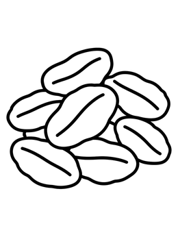 Free printable Simple Pile Of Rolled Oats coloring page