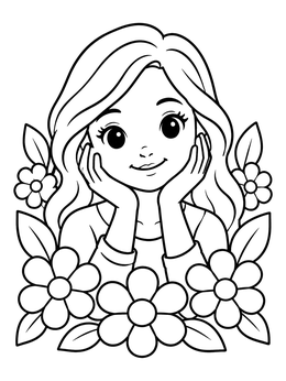 Grayscale coloring page