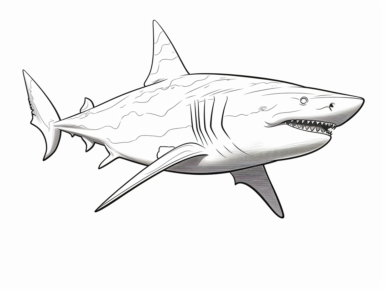 Coloring Pages Of A Great White Shark Coloring Pages Of A Great White Shark