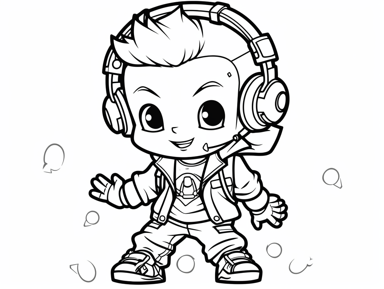 Groovy 90S Coloring Page For Download - Coloring Page