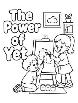 Free printable Power Of Yet Painting Easel coloring page