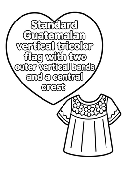 Free printable Guatemalan Huipil Blouse With Heart coloring page