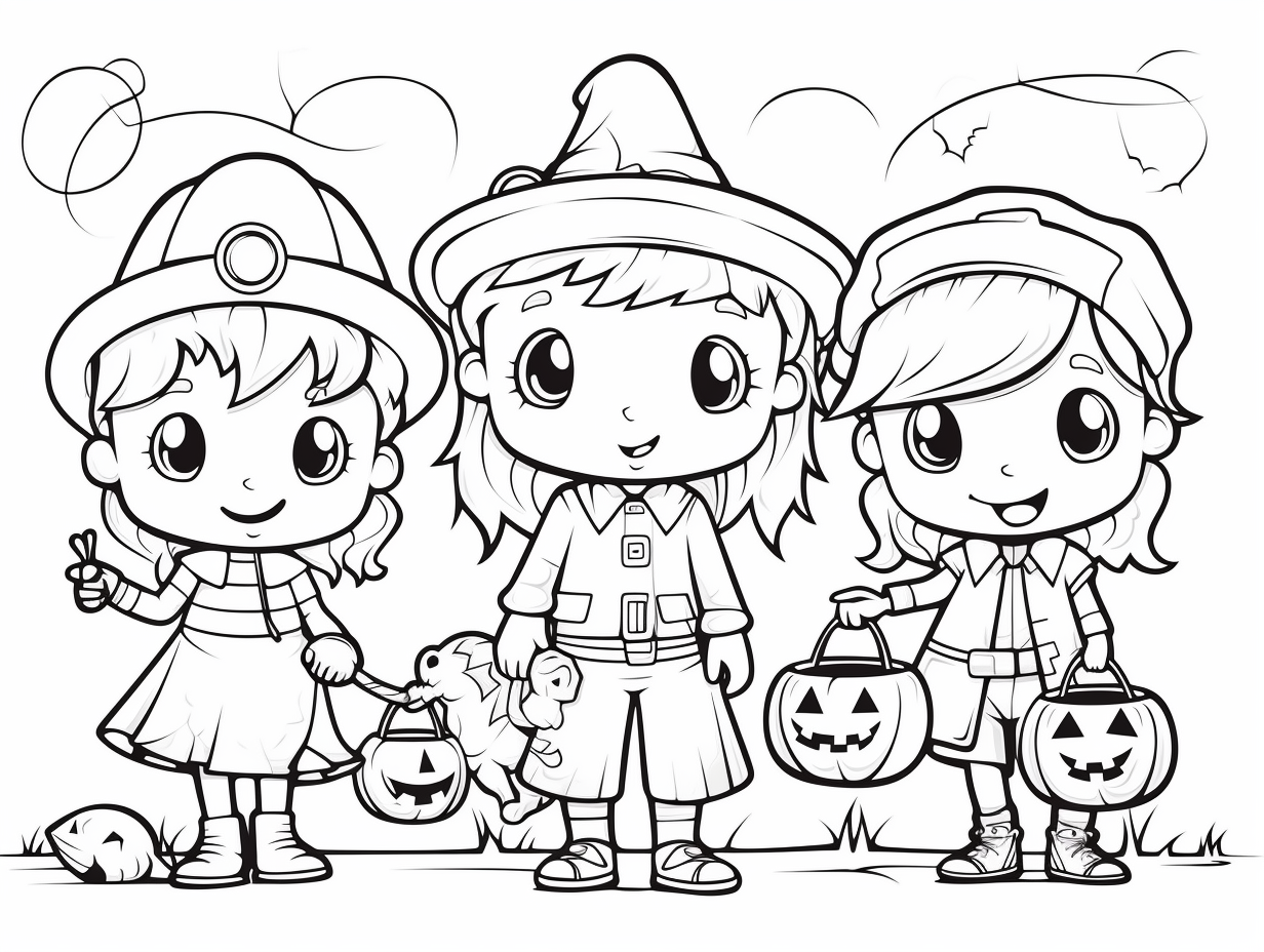 Halloween Coloring For All Ages - Coloring Page