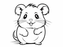 Friendly Little Hamster Standing Tall