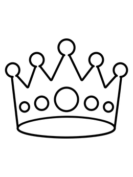 Free printable Simple Birthday Party Crown coloring page