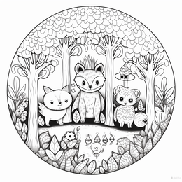 Forest Animals Coloring Page - Coloring Page