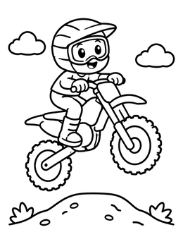 Dirt Bike coloring pages