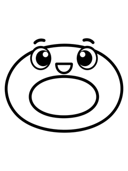 Free printable Happy Whole Music Note Character coloring page