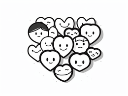 Free printable Heart Designs For Valentine's Day coloring page
