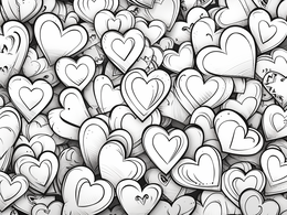 Free printable Heartfelt Valentine's Day Coloring coloring page