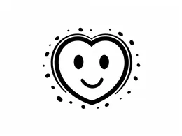 Friendly Heart With Polka Dots
