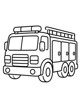 Free printable Heavy Rescue Fire Truck coloring page