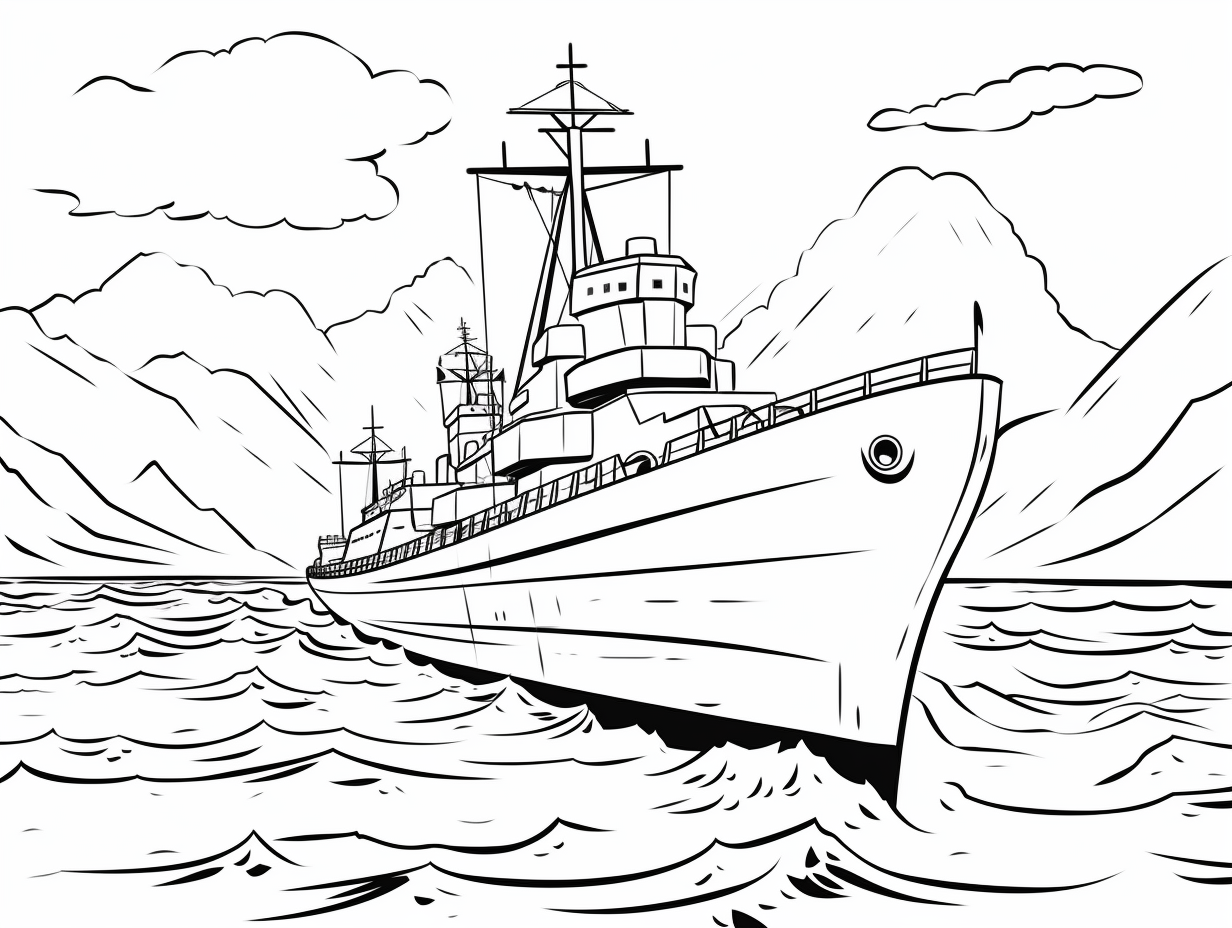 Historical Coloring: D Day Edition - Coloring Page