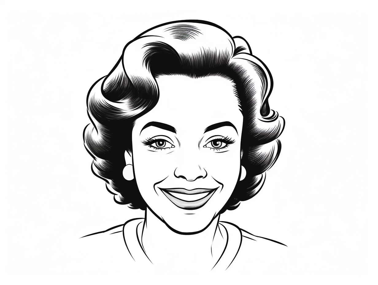Historical Figure Coretta Scott King To Color - Coloring Page