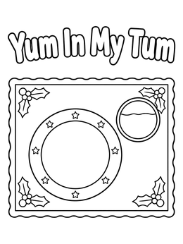 Free printable Holiday Table Placemat With Holly coloring page