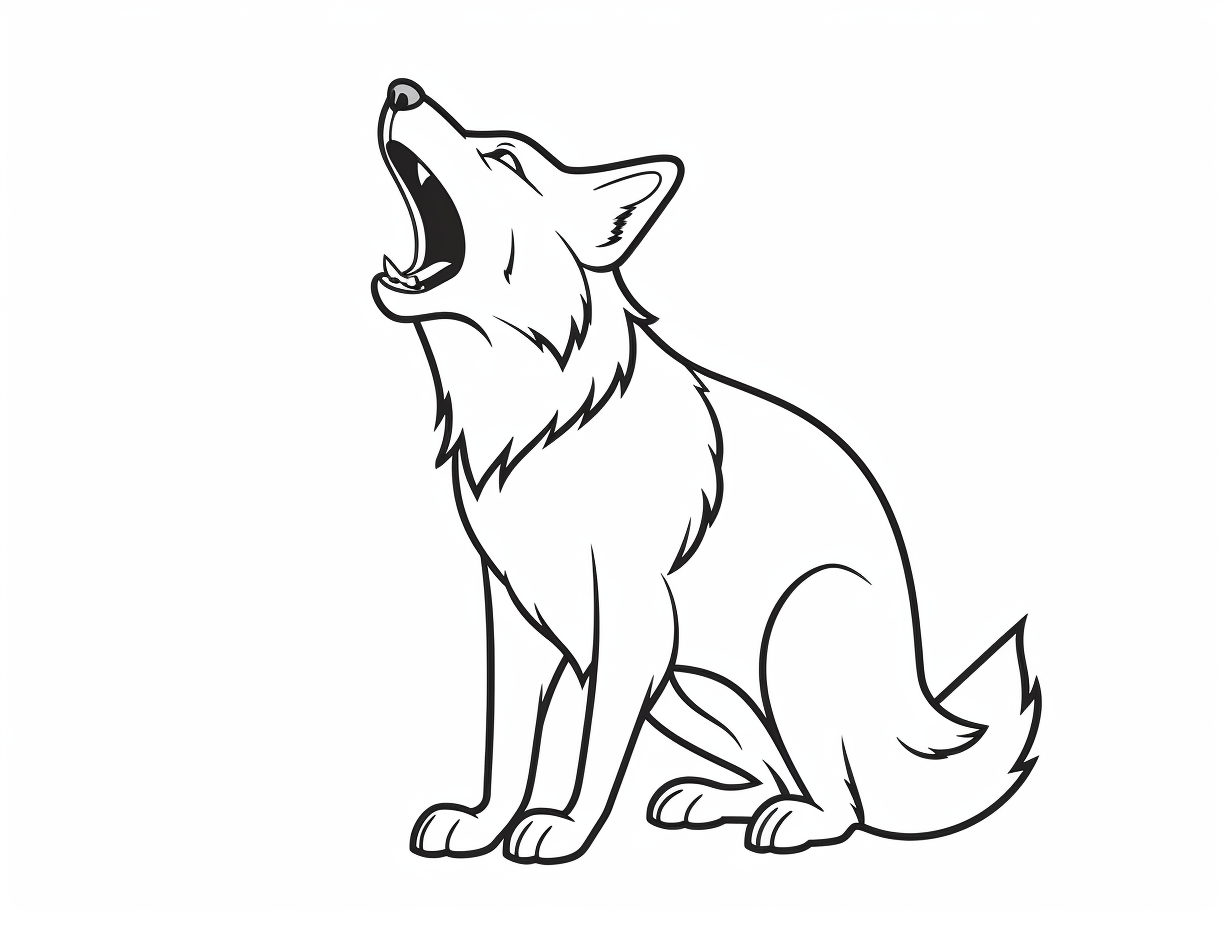 Howling Wolf Coloring Pages: Top 23 Free Printable Designs