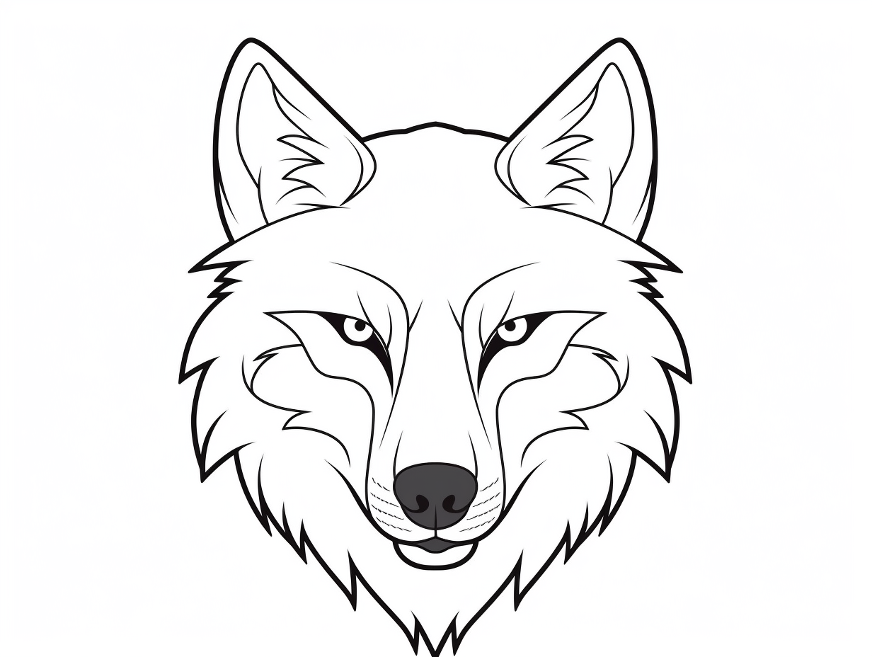 Howling Wolf Coloring Sheet - Coloring Page