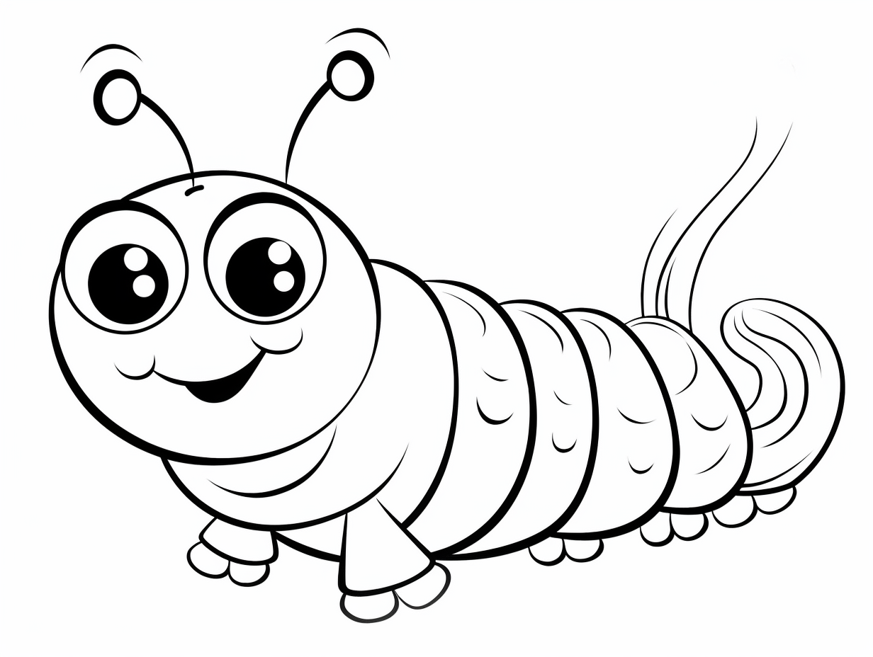 Inchworm Coloring Page To Download - Coloring Page