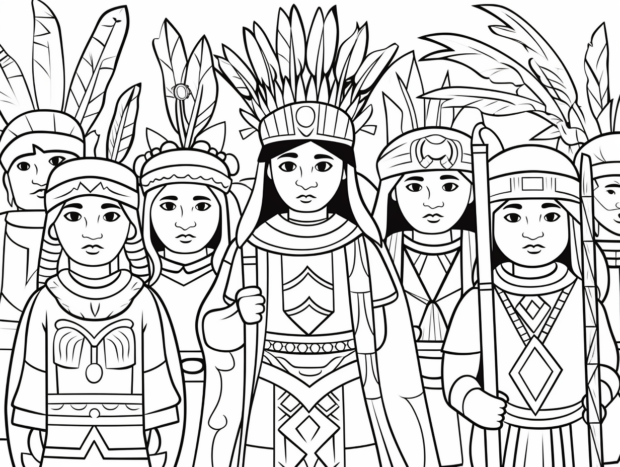 Incredible Indigenous Peoples' Day Coloring - Coloring Page