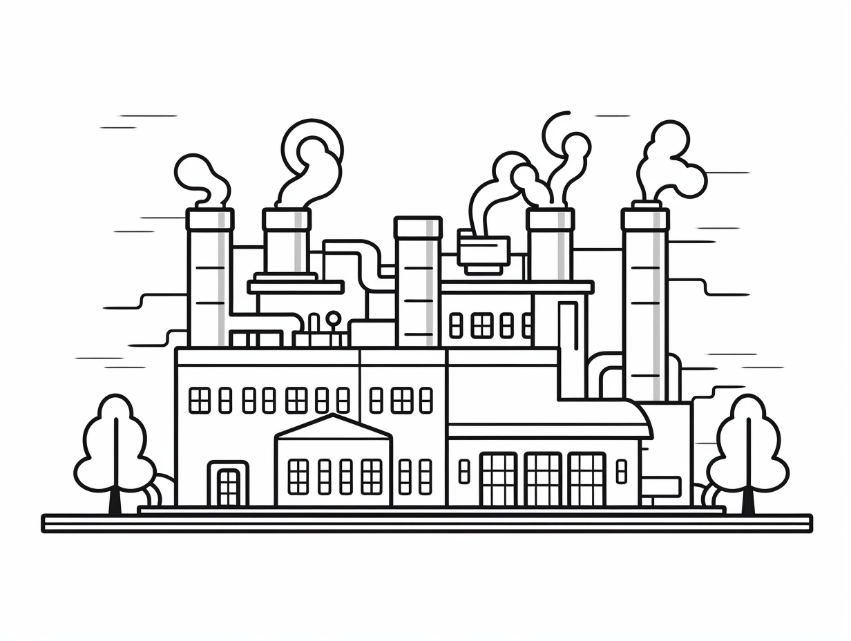 Industrial Revolution History Coloring Sheet - Coloring Page