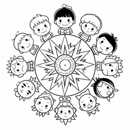 Understanding Diversity Coloring Page - Coloring Page