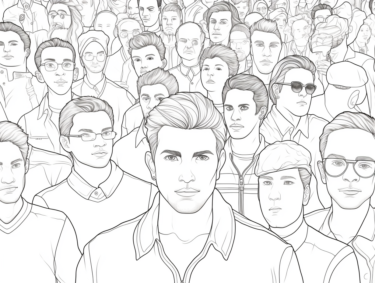 People Coloring Page