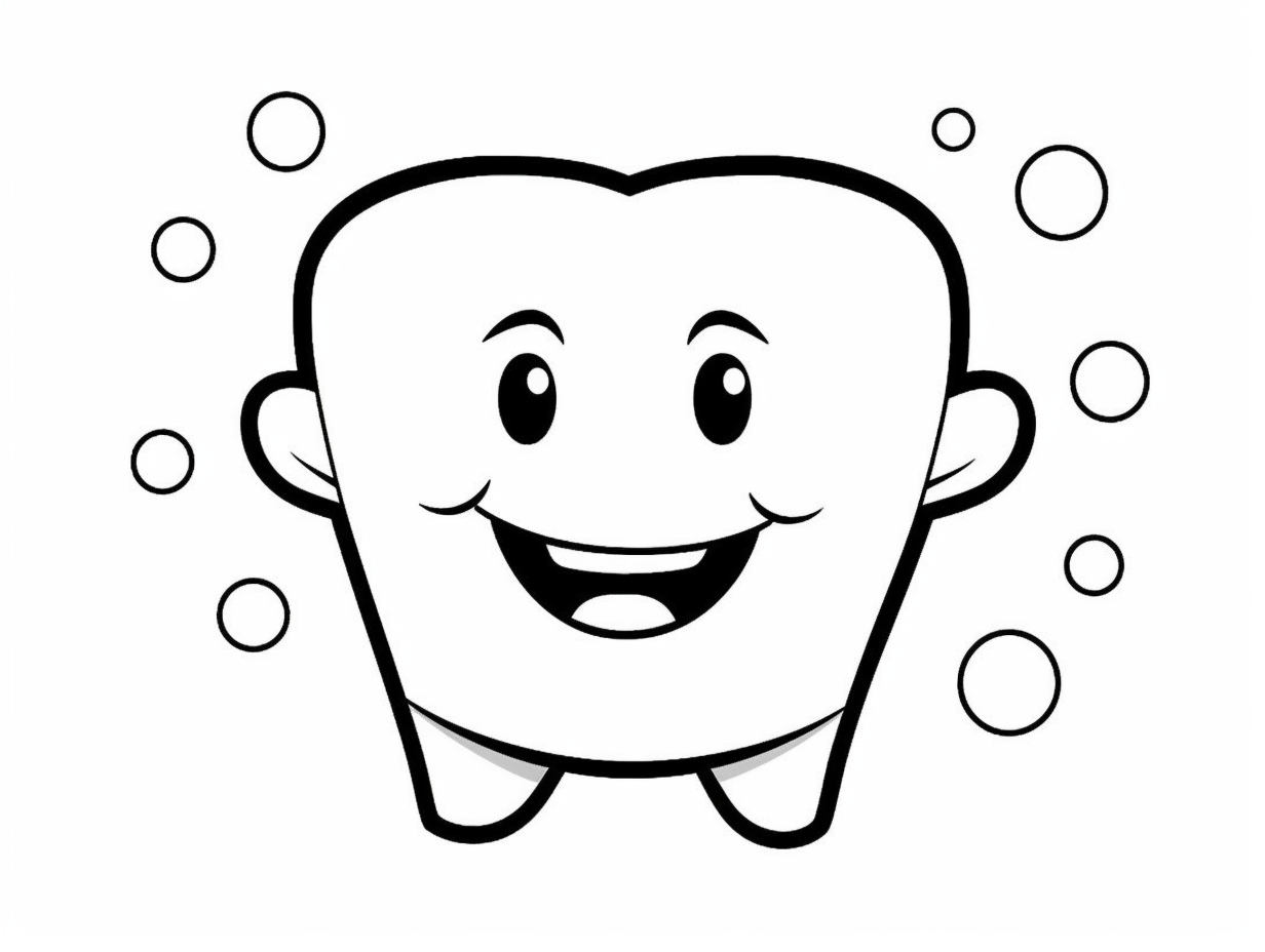 Teeth To Color In Intricate Tooth Artwork To Color - Coloring Page