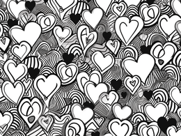 Free printable Intricate Valentine's Heart Patterns coloring page