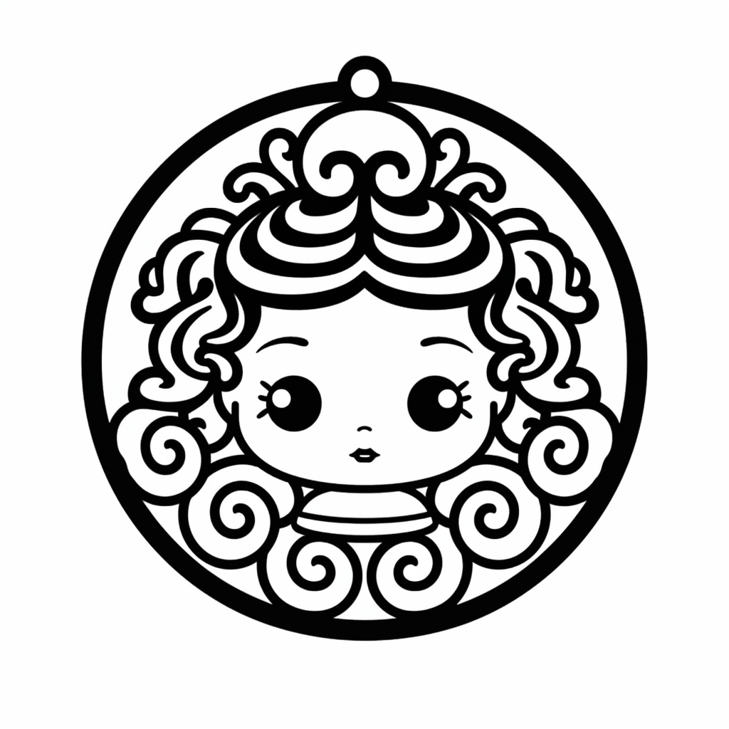 Intriguing Medusa Drawing To Color - Coloring Page