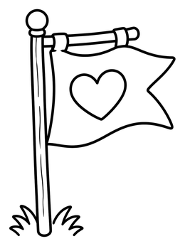 Free printable Praise Banner On Wooden Pole coloring page