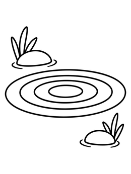 Free printable Calm Water Ripples On Lake coloring page