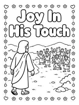 Free printable Jesus And The Ten Men Calling For Healing coloring page