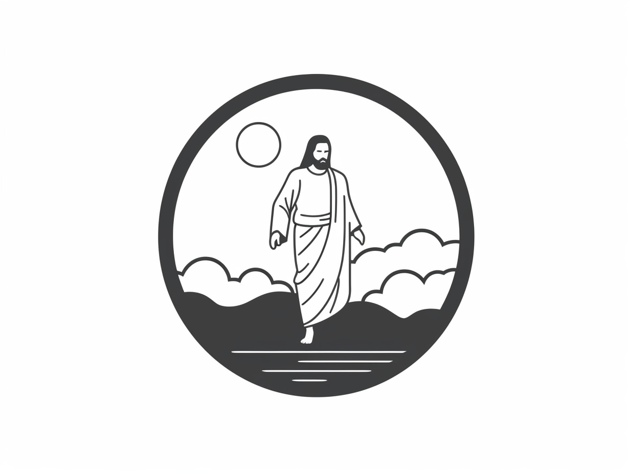 Jesus Walks On Water Download - Coloring Page