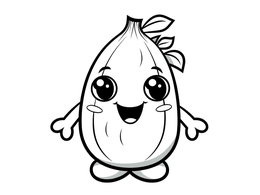 Enchanting Zucchini Coloring Design - Coloring Page