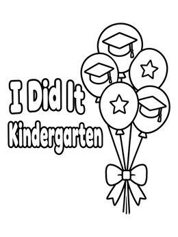 Free printable Graduation Balloons With Cheerful Message coloring page