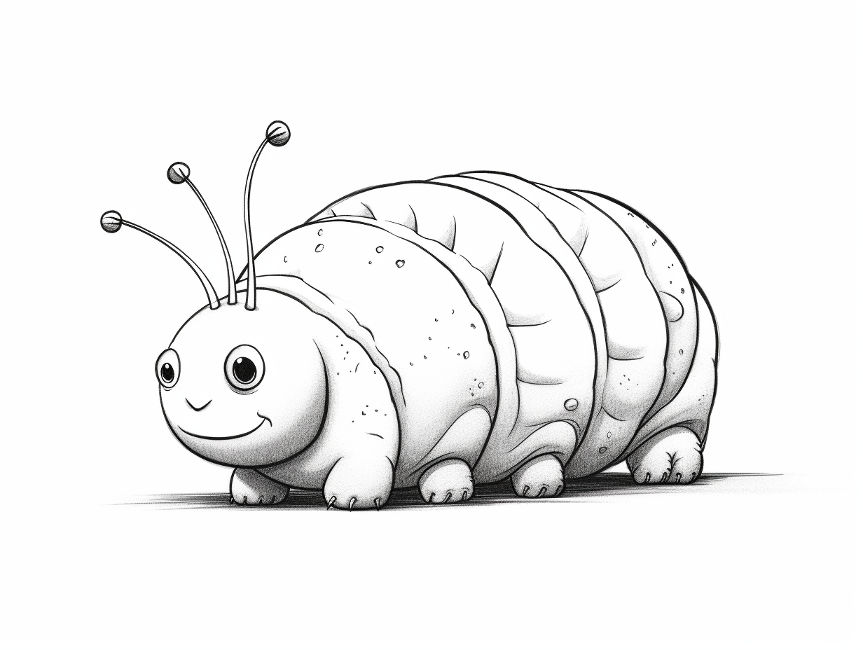 Larva Inspired Coloring Adventure - Coloring Page