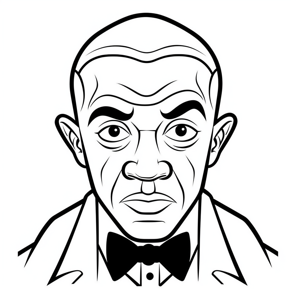 Learn And Color: Carter G. Woodson - Coloring Page