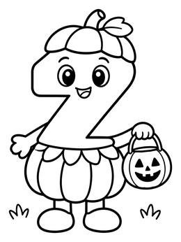 Free printable Letter Z In Pumpkin Costume coloring page